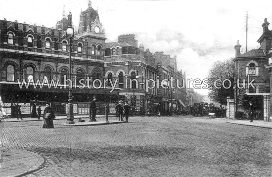 Corner of Friern Lane, New Southgate, London. c.1905.